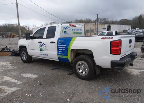 2018 Chevrolet Silverado 1500 Wt из США, поврежденный, VIN 1GCVKNEC7JZ280190